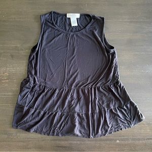 Planet Gold Tiered Frilly Tank Top